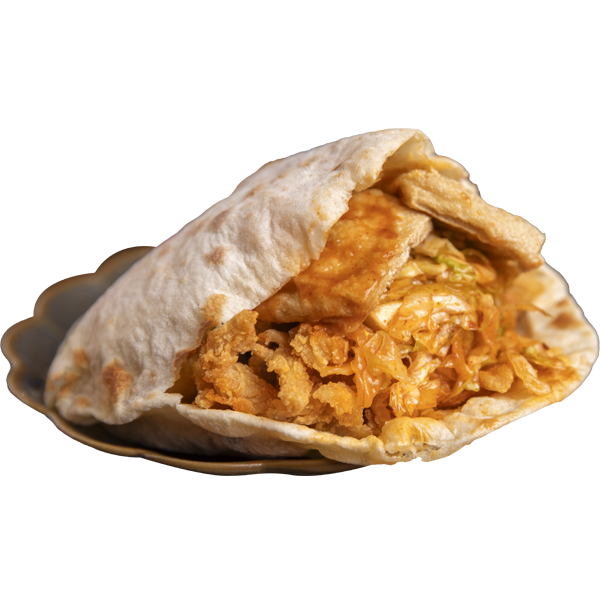 鸡柳烧饼夹豆干